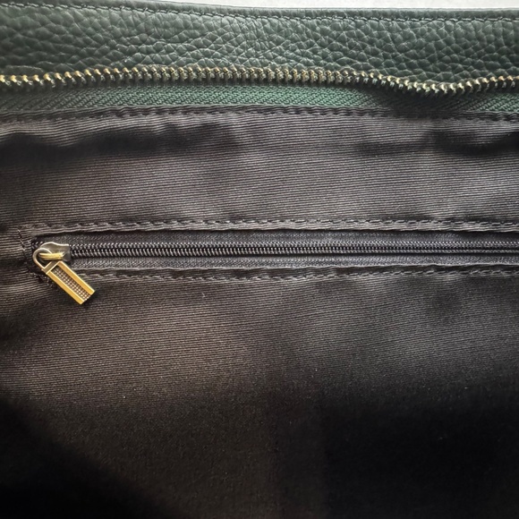 Dark Green Leather Hobo Bag/Purse/Handbag/Soft - Picture 10 of 14